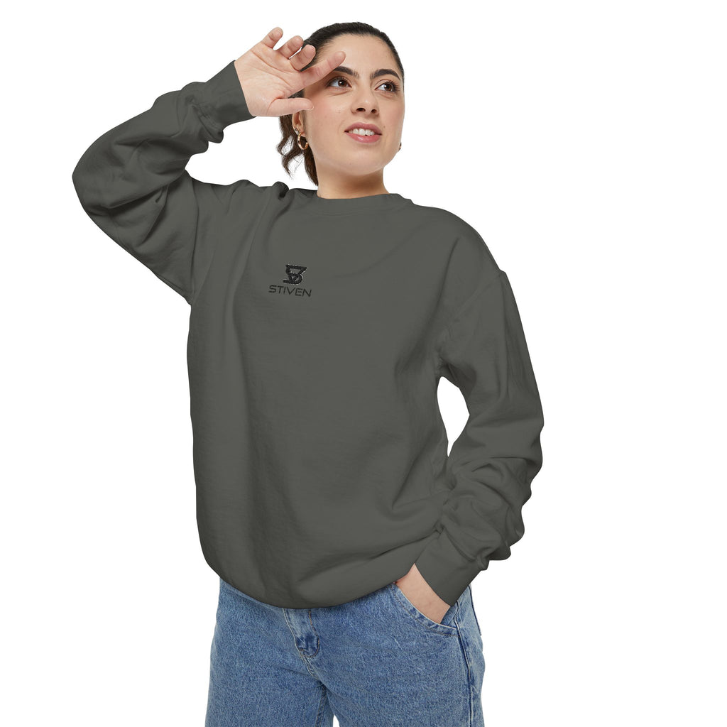 Minimalist 'SENTRY 024' Logo Sweatshirt — Unisex Garment-Dyed Crewneck