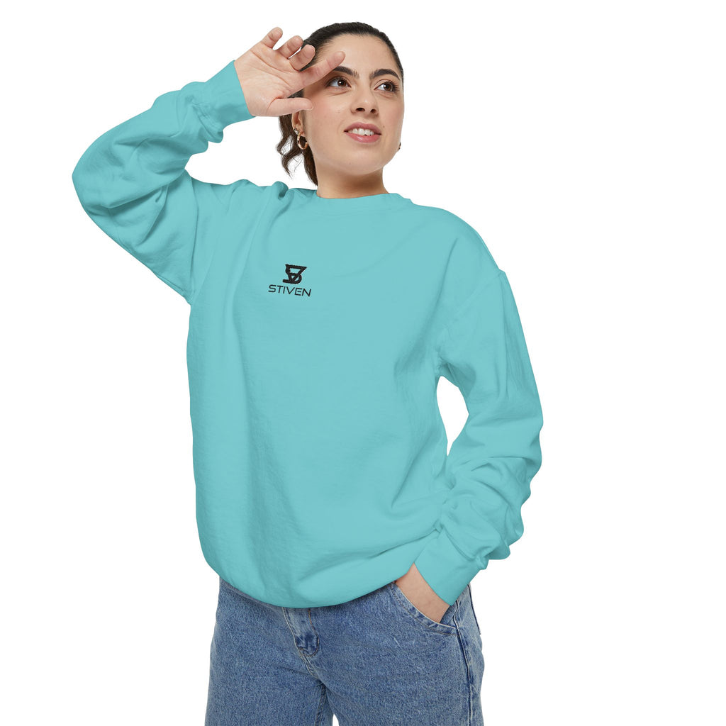 Minimalist 'SENTRY 024' Logo Sweatshirt — Unisex Garment-Dyed Crewneck