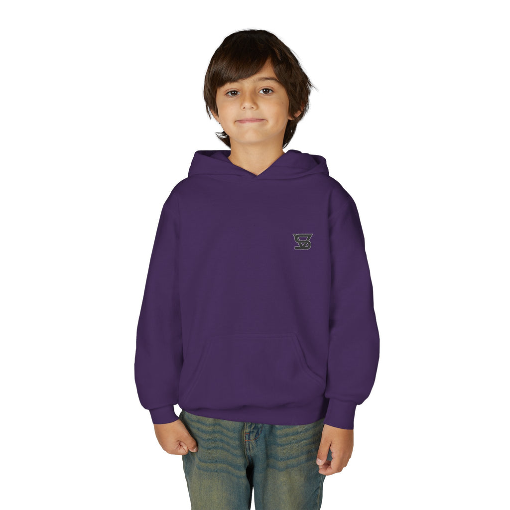 Youth Hoodie with Minimal SB Logo – Cozy Casual Sweatshirt for Kids