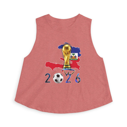 Haiti 2026 World Cup Crop Top – Soccer Trophy Graphic