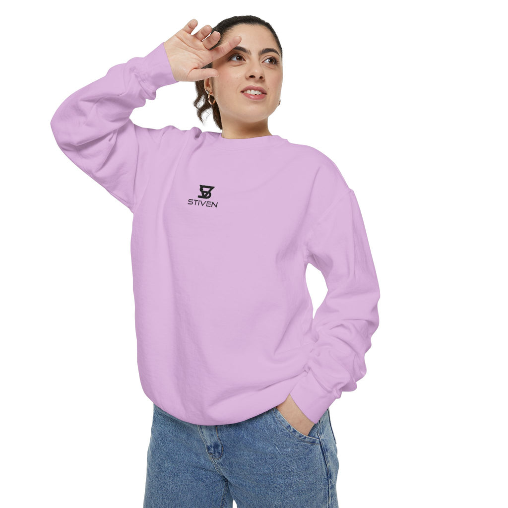 Minimalist 'SENTRY 024' Logo Sweatshirt — Unisex Garment-Dyed Crewneck