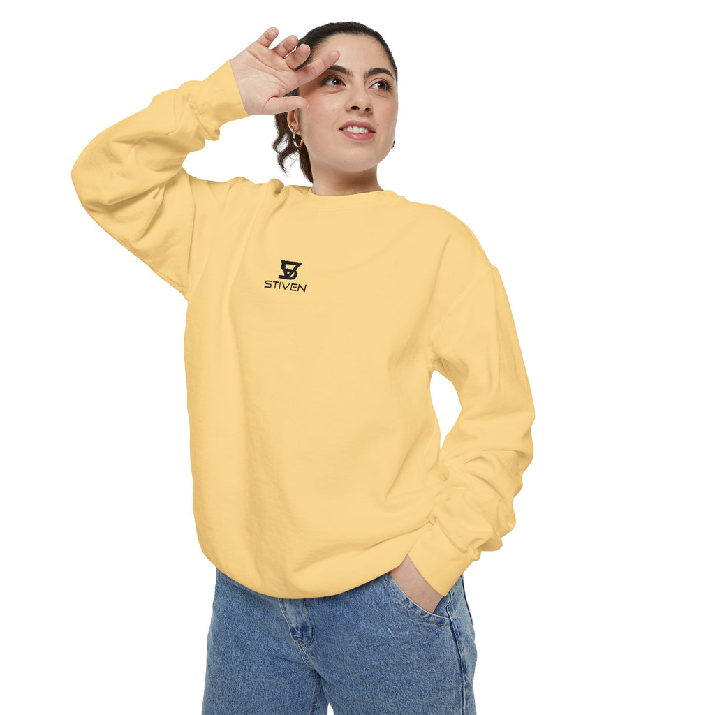 Minimalist 'SENTRY 024' Logo Sweatshirt — Unisex Garment-Dyed Crewneck