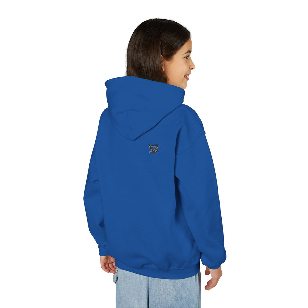Youth Hoodie with Minimal SB Logo – Cozy Casual Sweatshirt for Kids