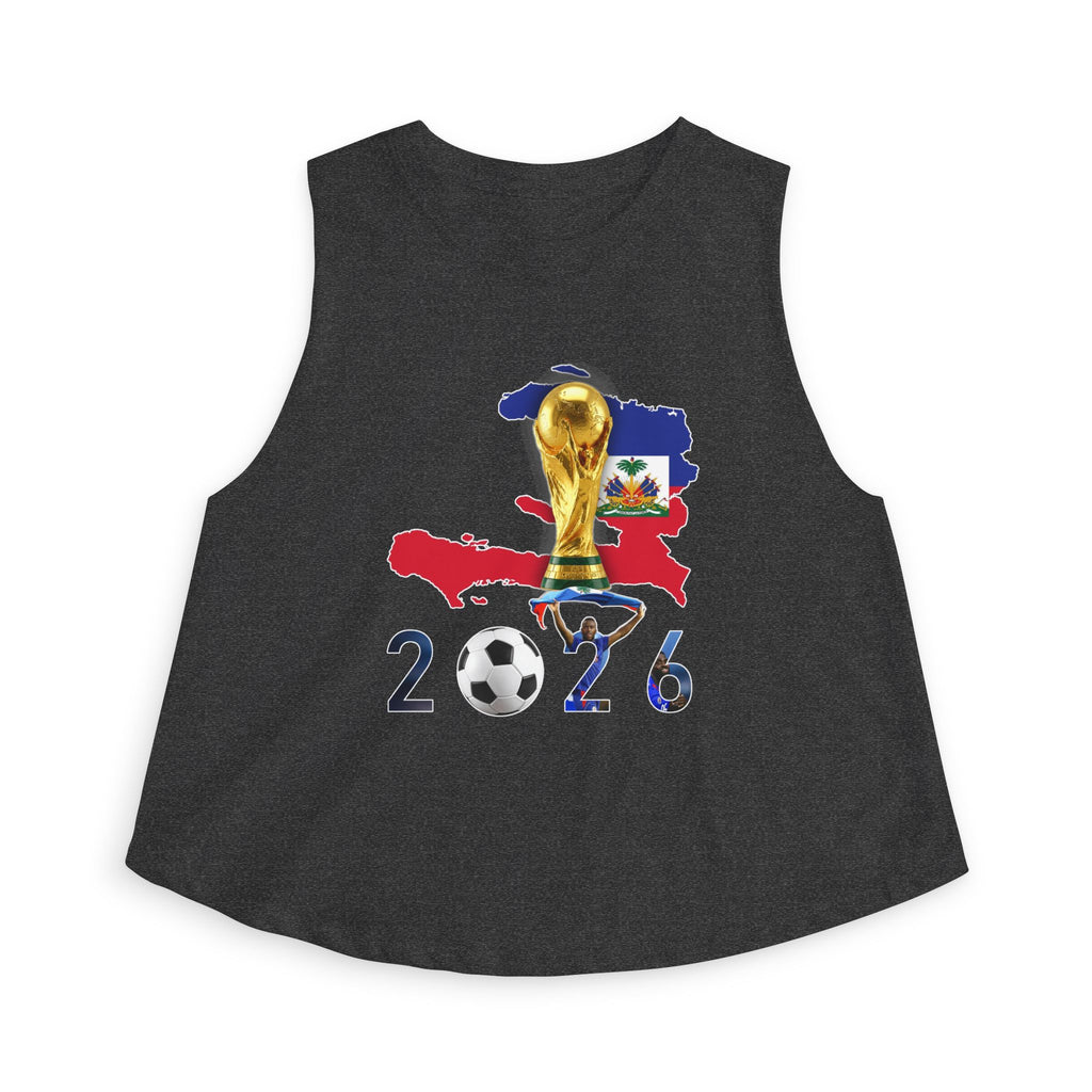 Haiti 2026 World Cup Crop Top – Soccer Trophy Graphic