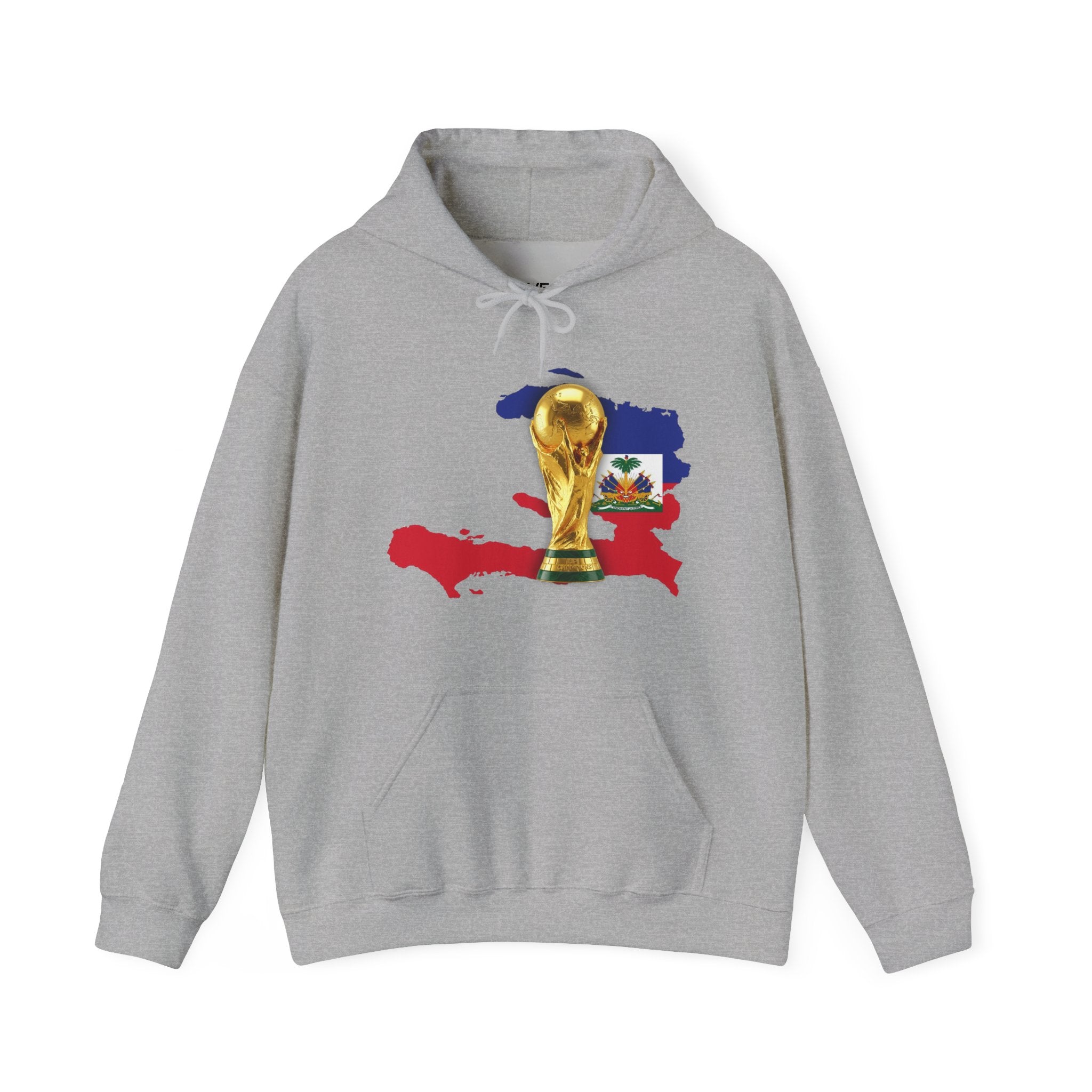 Haiti Flag World Cup Trophy Hoodie – Haitian Soccer Pride Pullover