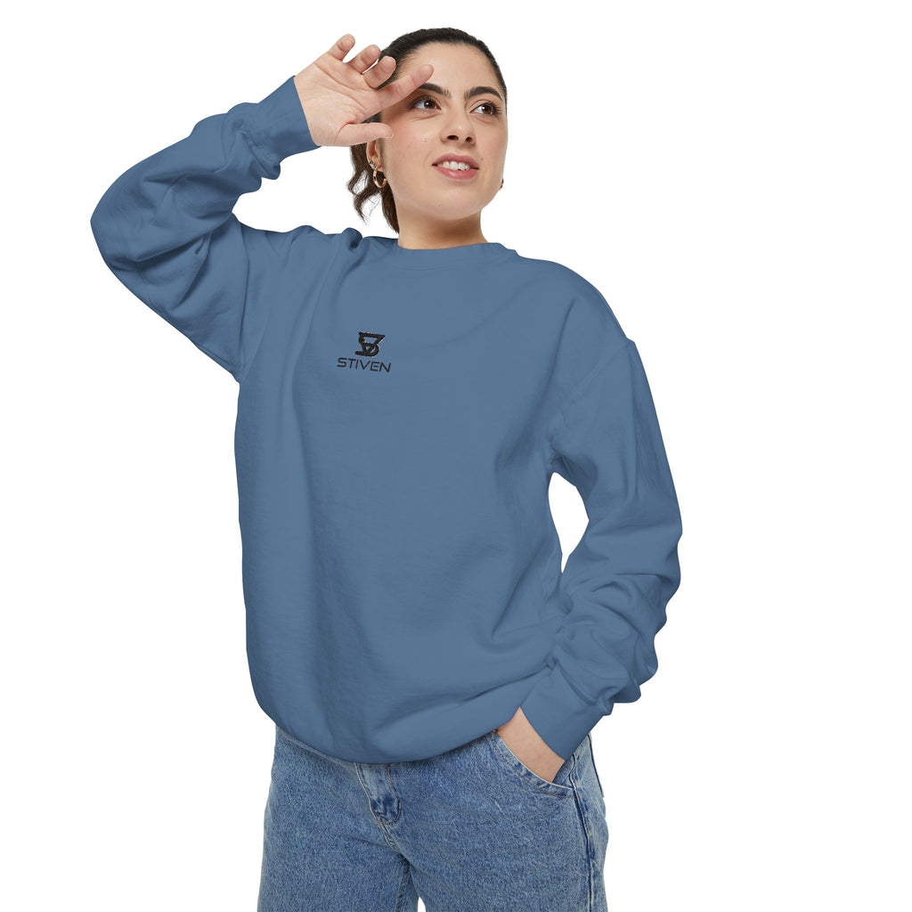 Minimalist 'SENTRY 024' Logo Sweatshirt — Unisex Garment-Dyed Crewneck