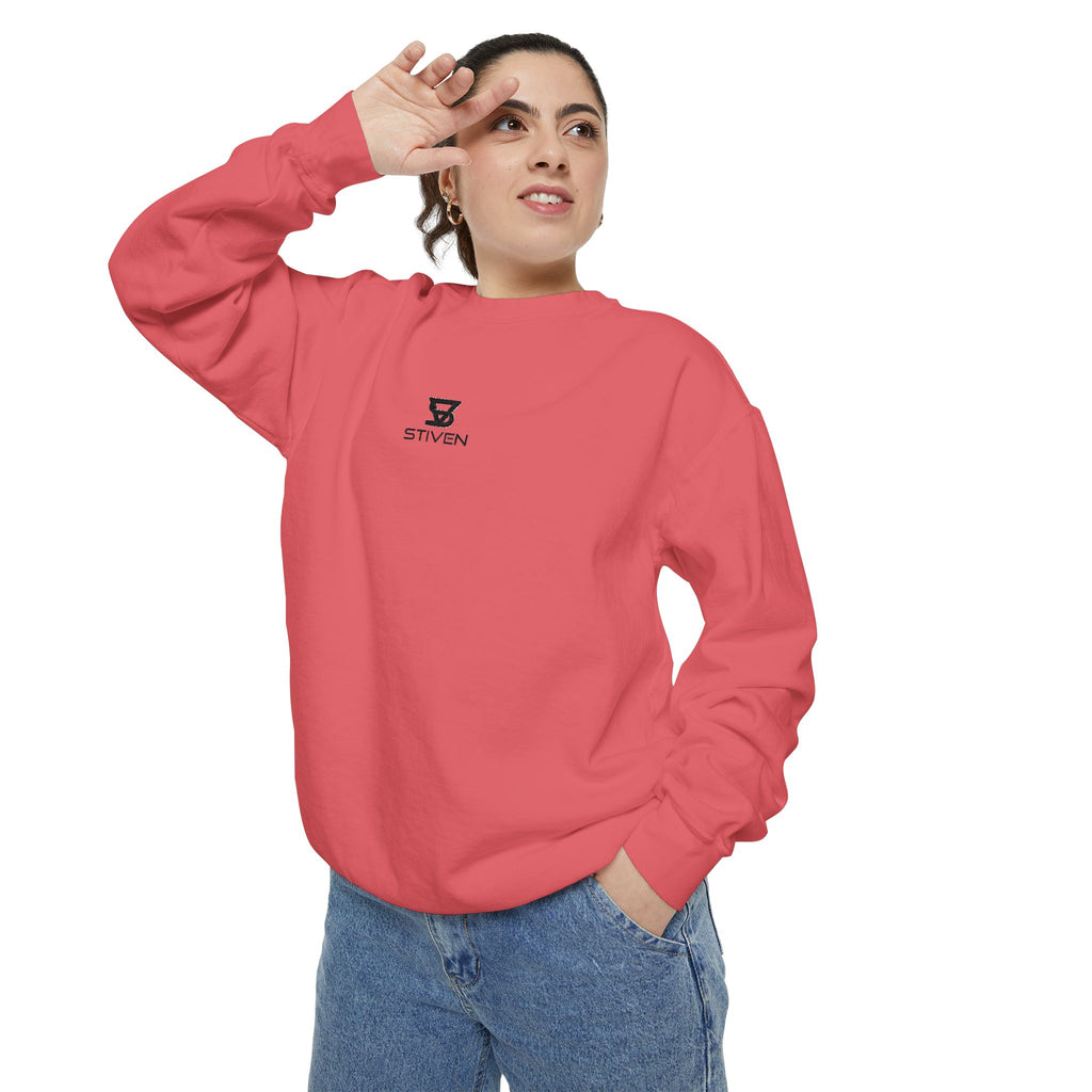 Minimalist 'SENTRY 024' Logo Sweatshirt — Unisex Garment-Dyed Crewneck