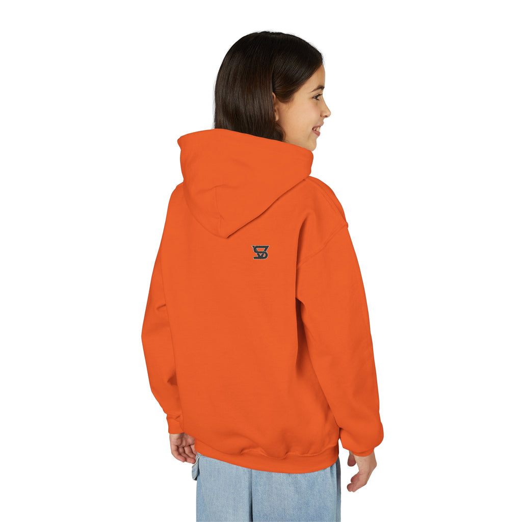 Youth Hoodie with Minimal SB Logo – Cozy Casual Sweatshirt for Kids