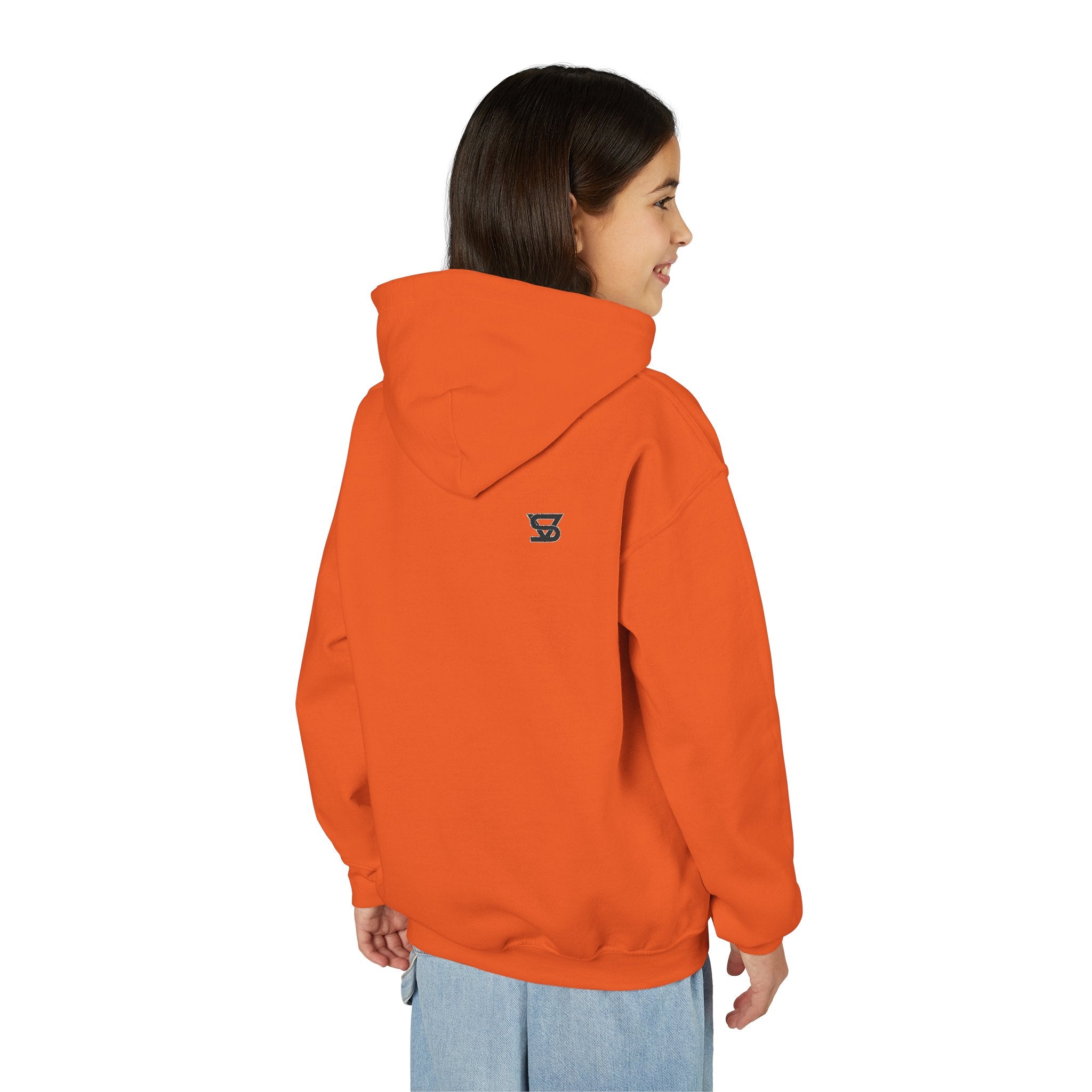 Youth Hoodie with Minimal SB Logo – Cozy Casual Sweatshirt for Kids