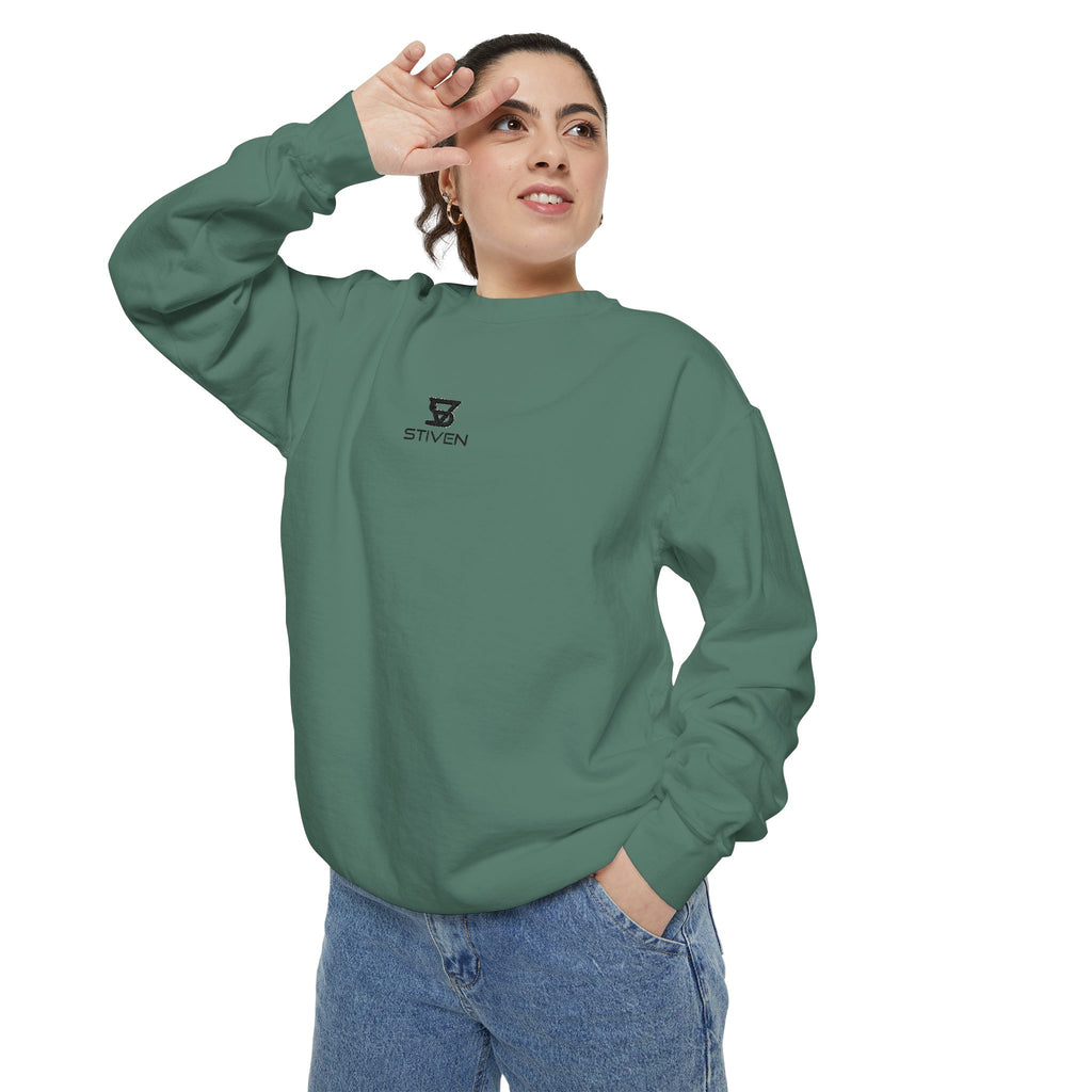Minimalist 'SENTRY 024' Logo Sweatshirt — Unisex Garment-Dyed Crewneck