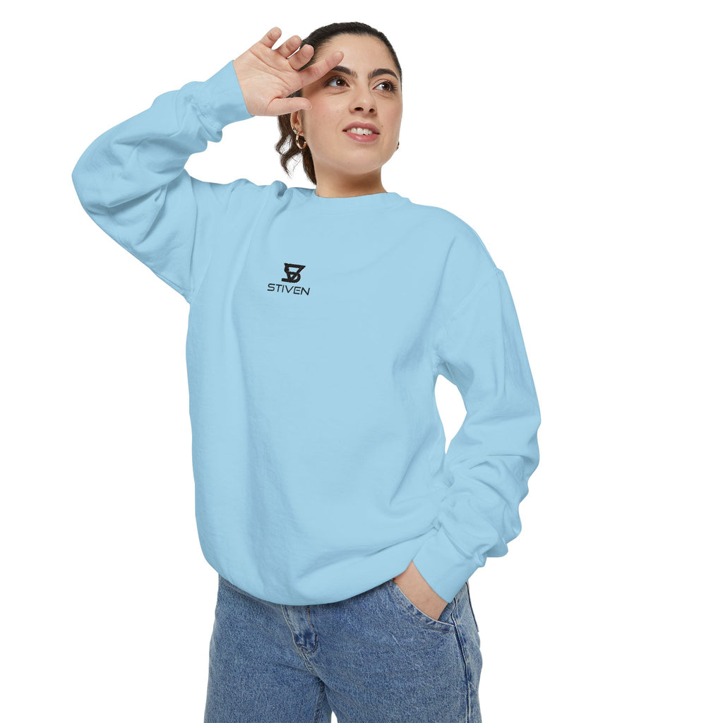 Minimalist 'SENTRY 024' Logo Sweatshirt — Unisex Garment-Dyed Crewneck