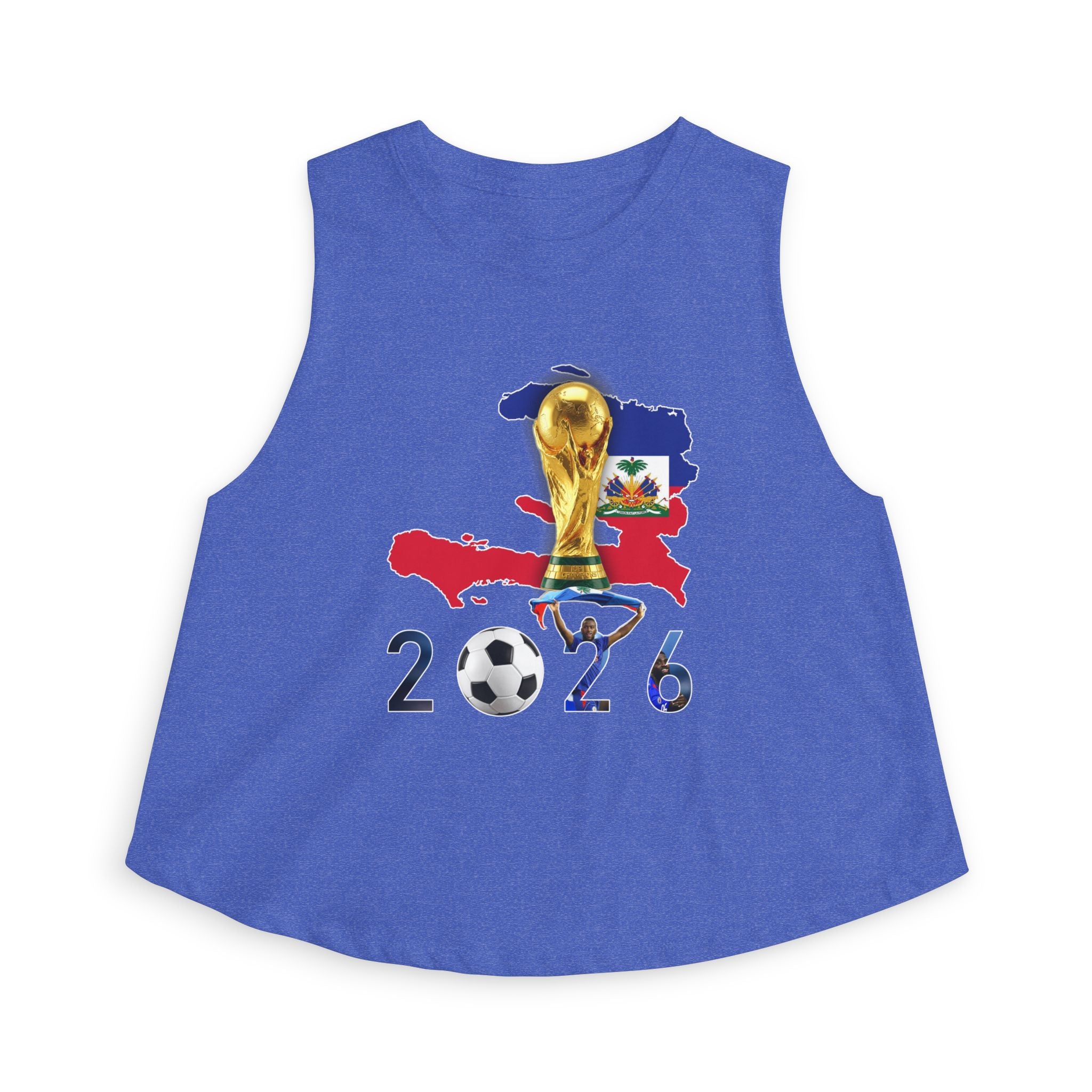 Haiti 2026 World Cup Crop Top – Soccer Trophy Graphic