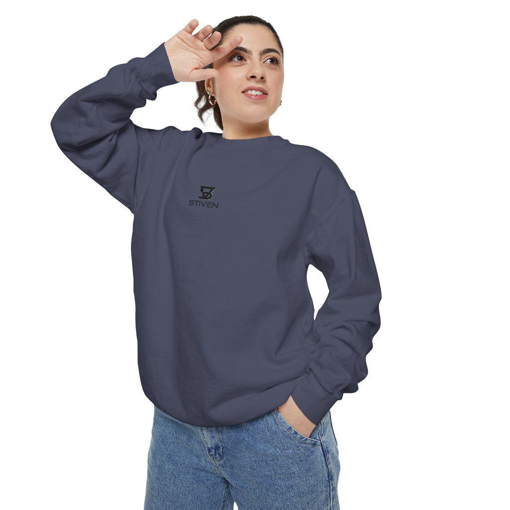 Minimalist 'SENTRY 024' Logo Sweatshirt — Unisex Garment-Dyed Crewneck