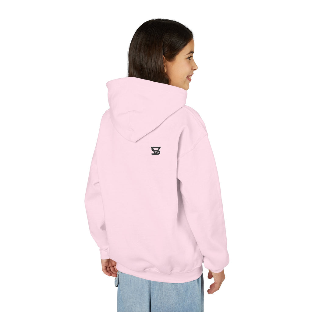 Youth Hoodie with Minimal SB Logo – Cozy Casual Sweatshirt for Kids